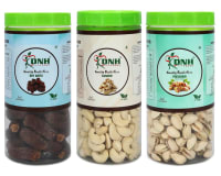 DRY FRUITS COMBO 450 GRAMS PACK 150G X 3 PC DATES | CASHEW | PISTACHIO - Boosts Energy, Improves Digestion, Rich in Antioxidants
