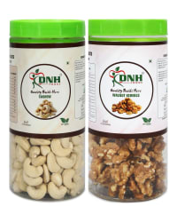 DRY FRUITS COMBO 1 KG PACK 500 X 2 PC         CASHEW | WALNUT        - Supports Nervous System, Boosts Energy
