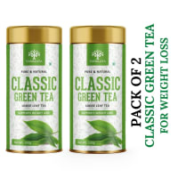 Classic Green Tea For Weight Loss Loose Leaf Green Tea 100gm Pack of 2