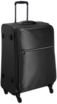 ECHOLAC Polyester 68 cms Black Softsided Check-in Luggage (CT567)