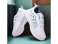 FEEL TIME Men's Sports Shoes with Memory Foam - White - UK 9