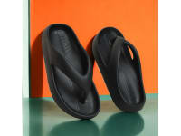 FEEL TIME Classic Ultra Soft Sliders/Slipper for Men - Black - UK 10