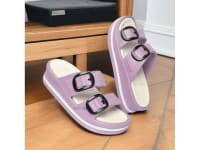 FEEL TIME Flip Flop Slider Slipper for Women - Purple - UK 7