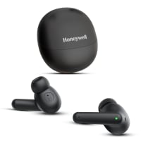 Honeywell Moxie V1400 TWS In-Ear Earbuds Bluetooth v5.4, ENC with 4 Mics for HD Calling, 45H Battery Life, Stereo Sound, Deep Bass, IPX4, 40ms low latency Gaming Mode- Black