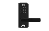 Godrej Steel Smart Locks Catus Touch Pro, Smart Lock For Wooden Door, 3 In 1 Access,Privacy Function- Black