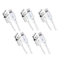 Walta Elite WAVE 1 PRO USB to I PHONE 27W, Charging Cable- White (Pack of 5)