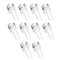 Walta Elite WAVE 1 PRO USB to Type C 27W Charging Cable- White(Pack of 10)