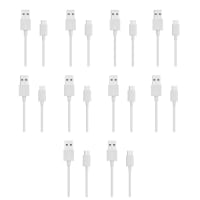 Walta Elite Real Plus USB To Type-C Fast Charging Cable 1Mtr Charge Upto 5 Amp, White (Pack of 10)