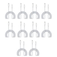 Walta Elite MFI Certified Type-C to iPhone Fast Charging Cable Charge Upto 15X, With Data Sync, White (Pack of 10)