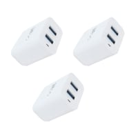 Walta Elite PB 50 QC 3.1AMP Dual Port USB V8 CHARGER / 18W Charger, Dual Port, Charger Adapter, Fast Charging Power Adaptor With USB Micro V8 Cable (White)- Pack of 3