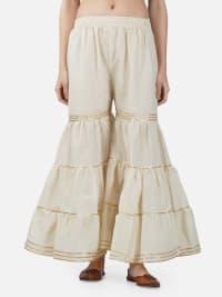 Women Flared Ethnic Palazzos