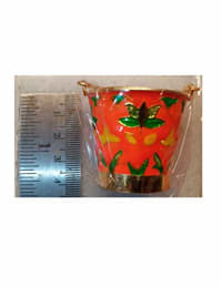 VARNI CREATION Metal Ladoo Gopal Pichkari with Small Container (Pink)