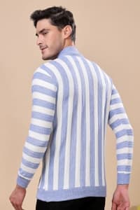 madfrog Men's Solid Zip-Neck Velvet Cotton Blend Casual Sweatshirt