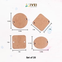 IVEI DIY MDf  Rakhi /for Friendship Bands - Set of 20