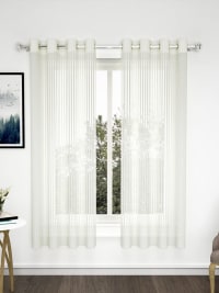 Transparent White Window Curtains