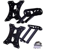 NURAT Heavy Duty TV Wall Mount Stand for 14 to 40 inch LCD/LED/Monitor/Smart TV, Universal Full Motion Rotatable Monitor Wall Mount Bracket (Black-AVE14)