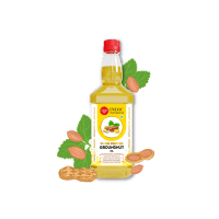 IndicWisdom Wood Pressed Groundnut Oil 1 Liter (Cold Pressed Groundnut Oil - Extracted on Wooden Churner)