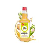 IndicWisdom Wood Pressed White Sesame Oil 1 Liter (Cold Pressed White Sesame Oil - Extracted on Wooden Churner)