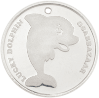 Osasbazaar Silver Coin with Lucky Dolphin - 5 Gram - 99% Pure BIS Hallmarked