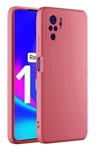 Winble Redmi Note 10/ Note 10s Back Cover Case Liquid Silicone (Red )