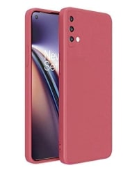 Winble OnePlus Nord CE 5G Back Cover Case Liquid Silicone (Camelia Red)