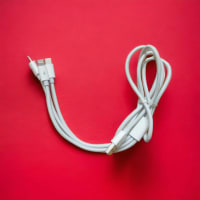 3.4 AMP 3in1 CABLE FOR CHARGING MICRO USB , TYPE C AND IPHONE, WHITE COLOR
