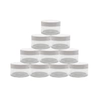 Empty Acrylic San Jar Transparent Cosmetic Container with Leakproof inner lids for Lip Balms, Lip Scrubs, Body Butters, Eyeshadow, Makeup & DIY cosmetics beauty products - PRNT