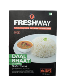 Freshway Daal Bhaat Instant Ready to Eat | A Nutritious, Flavor Packed Indian Comfort Meal in Minutes