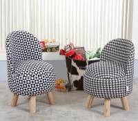 Shadowkart Ottoman Kids pouffe Stool for Small Baby Chair Study Stool for Kids Playing Products Little Baby Dining Chair for Feeding Kids Cartoon Bedroom Chair,14x14x26 Inch, Combo Chair