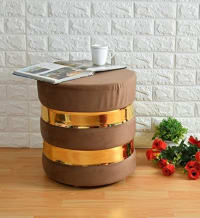 ShadowKart Ottoman Pouffes Stool for Living Room | Footrest Seat Pouf Puffy Foam Stool | Foot Stool Home Decoration