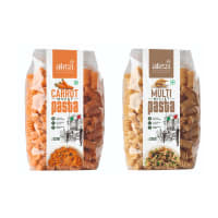 Whole wheat fusilli Pasta combos- 100% natural, steam baked, fresh vegetable pulp, No preservatives, added color, stabalisers