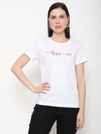 OUTFLITS Ladies Solid Tshirts