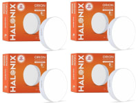 8W White Orion Round Led Rimless Surface downlighter| Led Ceiling Light for Home, Shop and Office |Pack of 4, White.