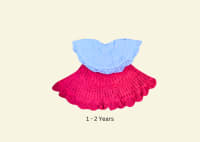 Handmade crochet dress for baby girls.