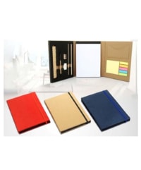 Wooden Stationery Set with 3 Fold Notebook, 30.5 cm x 22.9 cm