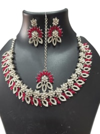 Buy Indian Bollywood CZ Bridal Necklace Jewelry Set Online in USA