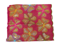 Embroidered Butterfly Chiffon Saree with Sequin Work