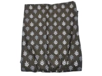 Women's Cotton Printed Palazzo Pants with Elastic Waist - Brown