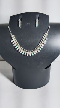 Elegant Rhinestone Necklace and Earring Set