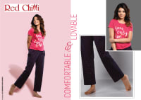 Red Chili Women's Cotton Pajama Set, Comfortable and Breathable Sleepwear