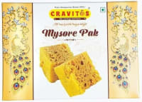 Cravitos Mysore Pak | Authentic Indian Sweet | Melt-in-Mouth Texture | Crafted with Care | Freshly Made 200g Pack of 5