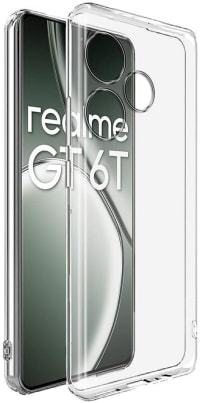 PLUGTECH TPU Ultra Hybrid Clear Camera Protection Back Cover Case for Realme GT6T,Realme GT6