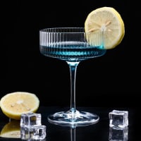 Timeless European Hurricane Glasses Cocktail Glasses, Ideal for Wine,Juice, Smoothies, Cocktail,Mocktail,Suitable for Home, Restaurants Unique Modern Design(200 Ml)