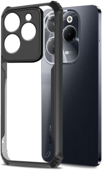 PLUGTECH Slim Shockproof Case | Matte Black Soft | Drop Protection | Precise Cutouts | Premium Mobile Cover for Tecno SMART 8 HD