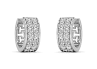 Two Line Boxed Hoop Earrings