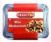Cravitos | Any Time Namkeen Snack (400 g, Mini Bhakarwadi)
