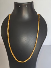 Gold Plated Traditional Indian Ball Chain Necklace for Women