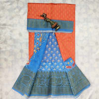 Poochampally Saree With Blouse