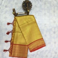 Bridal Tissue  Cotton Saree with Blouse