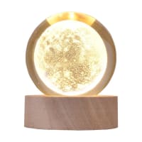 Moon Crystal Ball with LED Light (USB Cable) | Moon Glass Ball | Best Gift Items | Gift Ideas For Women | Gift Ideas For Men | Moon Crystal Ball | 3d Moon Crystal Ball | Crystal Ball Moon | Glass Ball Moon | Glass Ball On Moon | Moon Glass Ball